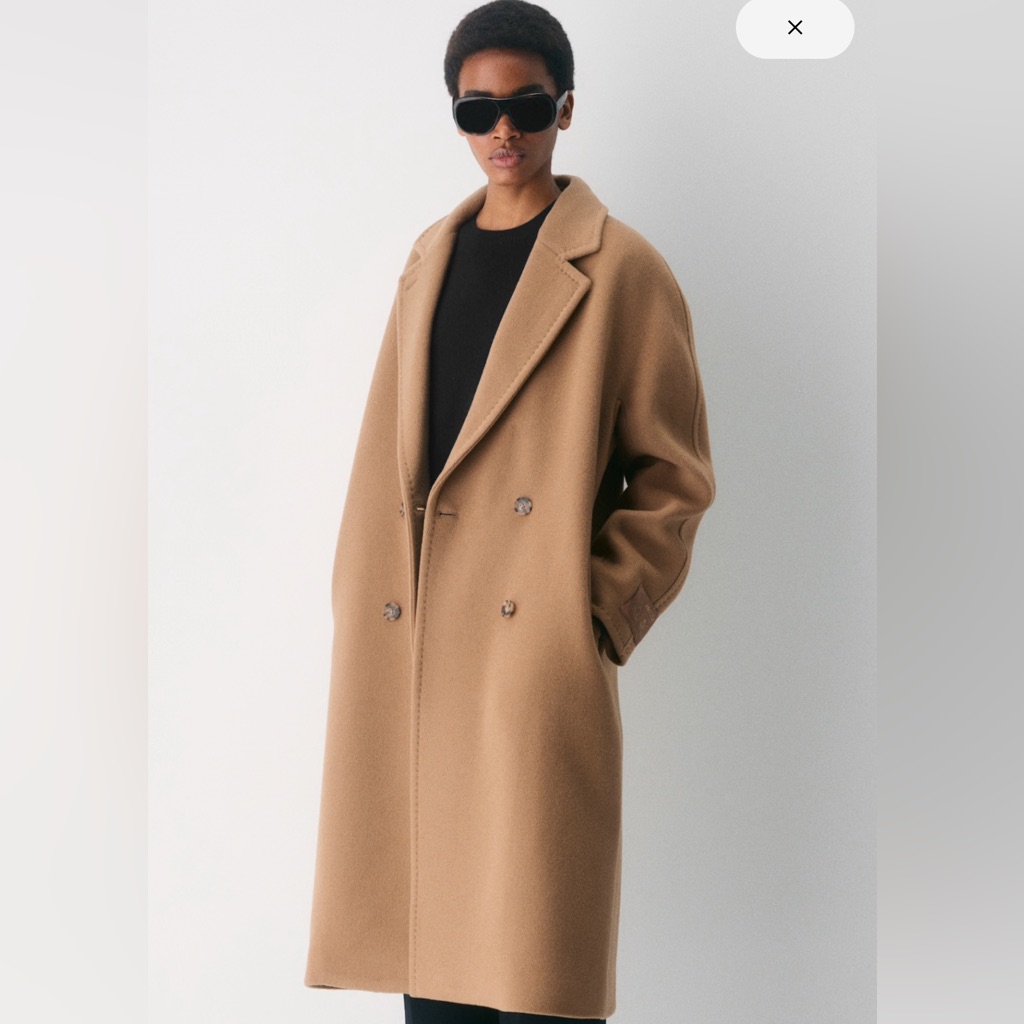 Babaton Classic Camel Slouch Coat